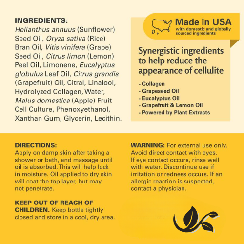 Celluva - Cellulite Firming Massage Oil